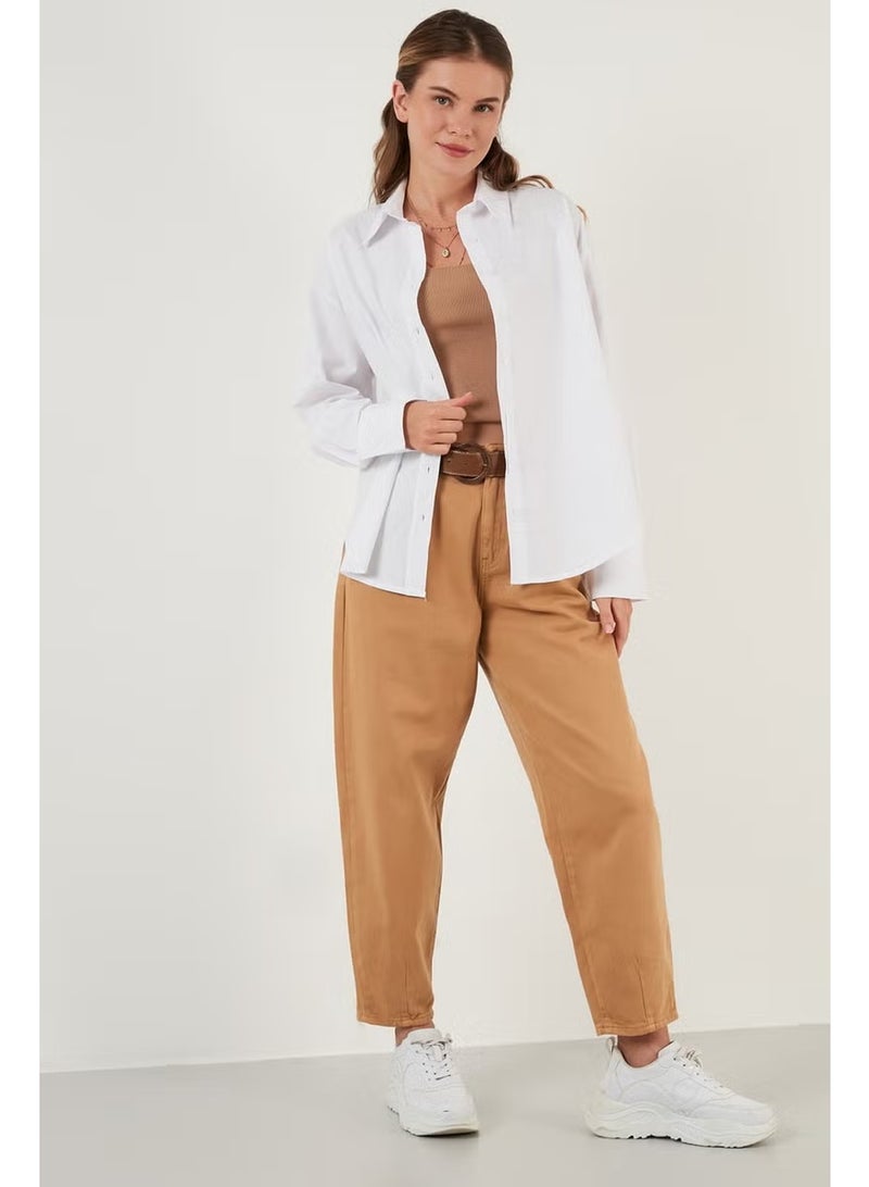 Lela Oversize 100% Cotton Shirt Women's Shirt CF21S163867 - Image 5